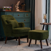 Minimalist retro solid wood single person sofa